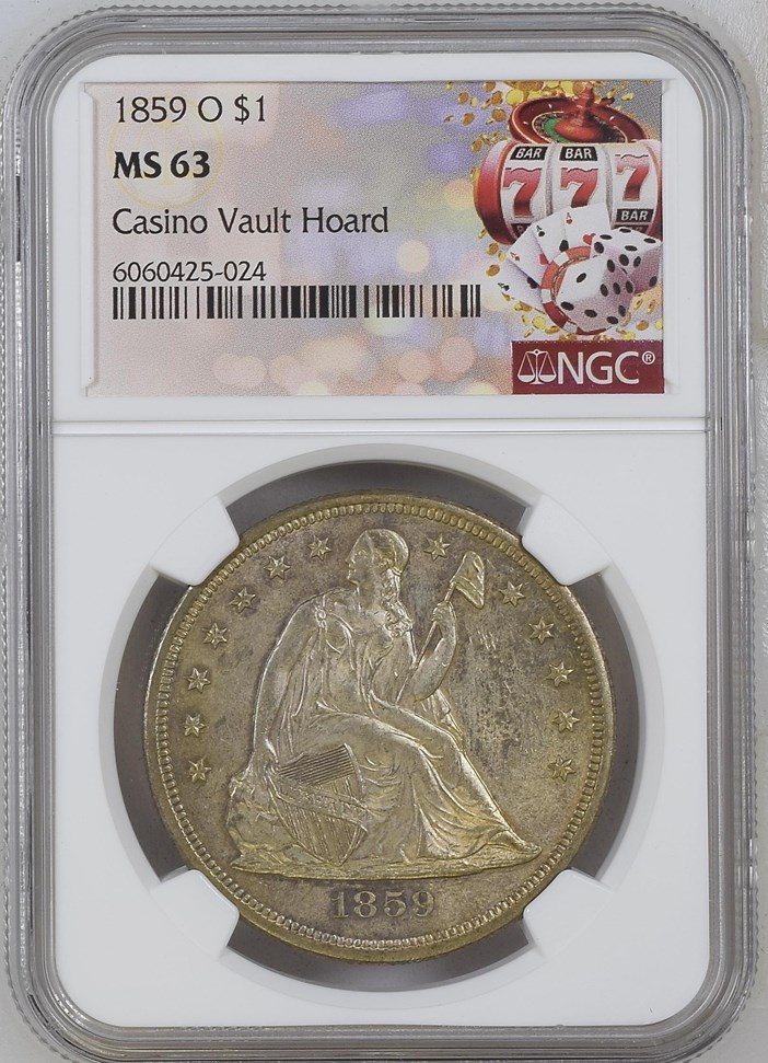 1859 O $1 MS | Coin Explorer | NGC