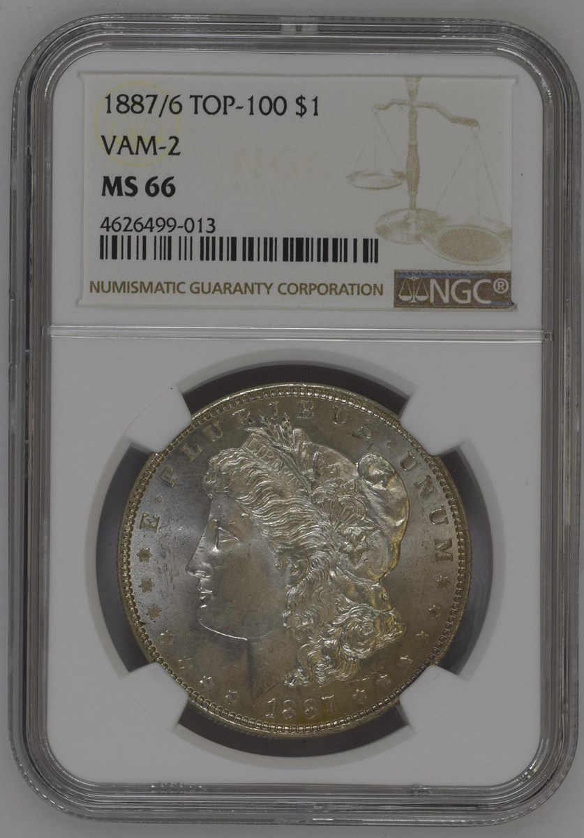 1887/6 TOP-100 VAM-2 $1 MS | Coin Explorer | NGC