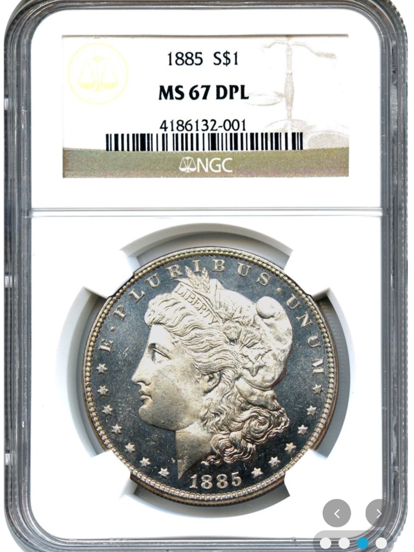 【NGC MS63】1885年 モルガン銀貨 ドル $1 　アメリカ 楽天市場】1885 米国モルガン銀ドル 1 ドル - NGC MS63 : 世界の紙幣