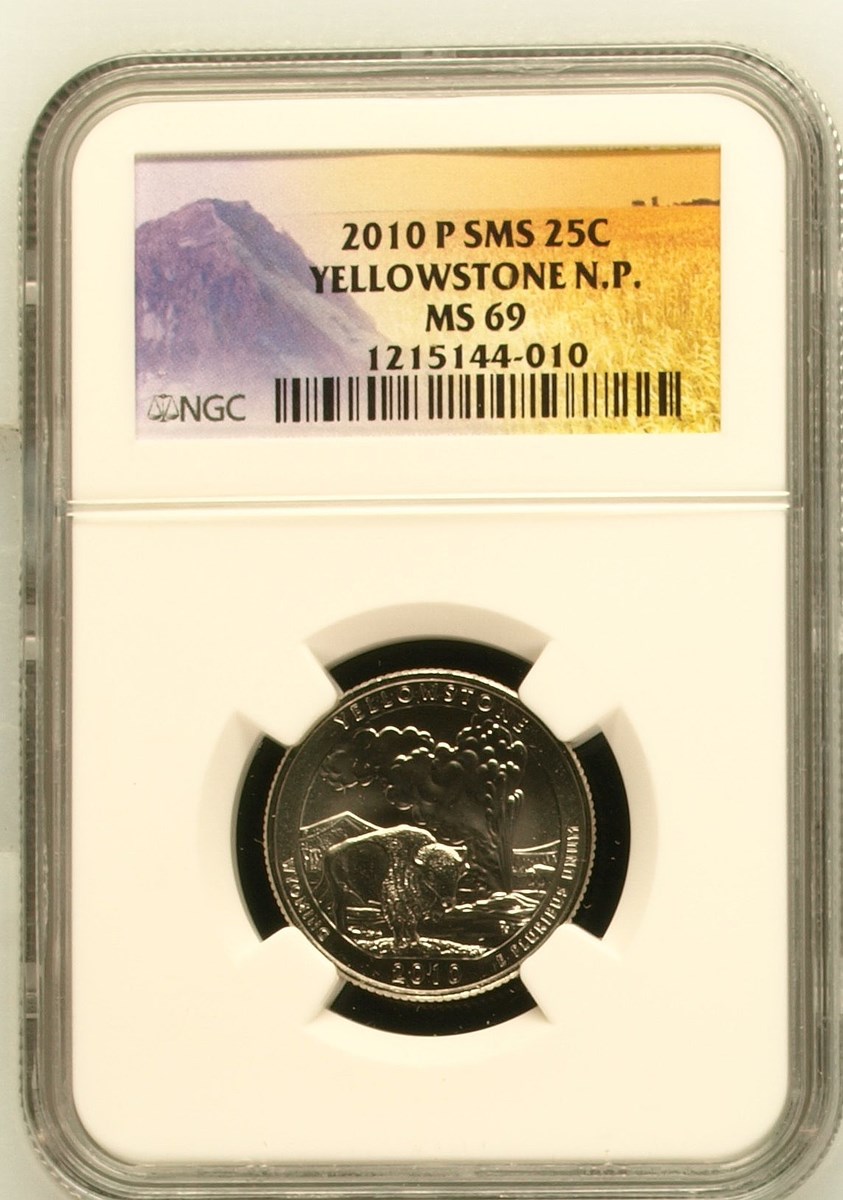 2010 P SMS YELLOWSTONE 25C MS | Coin Explorer | NGC