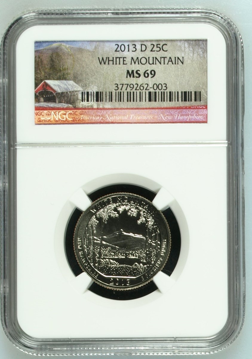 2013 D WHITE MOUNTAIN 25C MS | Coin Explorer | NGC