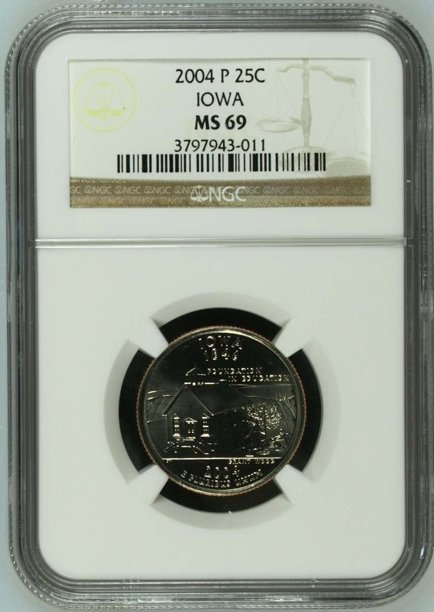 2004 P IOWA 25C MS | Coin Explorer | NGC