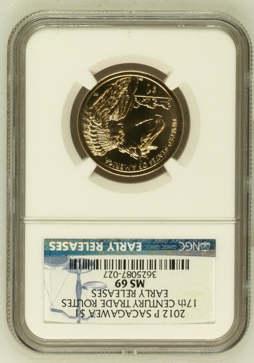 2012 P SACAGAWEA 17th CENTURY TRADE ROUTES $1 MS | Coin Explorer | NGC