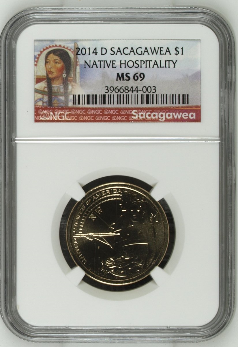 2014 D SACAGAWEA NATIVE HOSPITALITY $1 MS | Coin Explorer | NGC