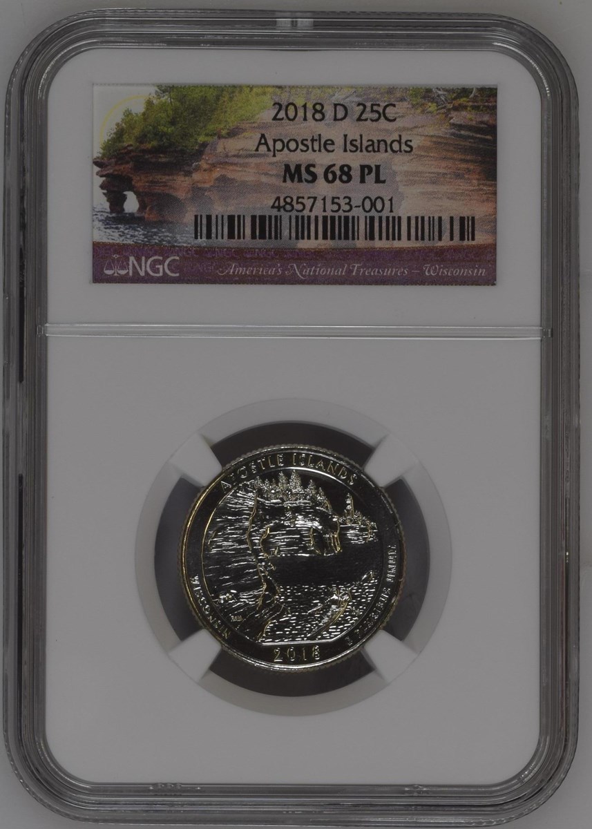 2018 D Apostle Islands 25C MS | Coin Explorer | NGC