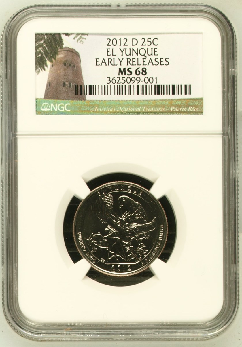 2012 D EL YUNQUE 25C MS | Coin Explorer | NGC