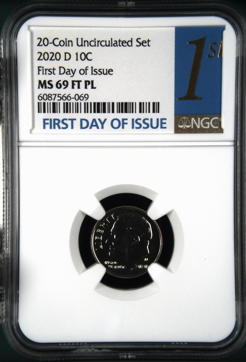 2020 S Mint Roosevelt Dime Proof Set Gem | San Francisco Clad 10c Early Release