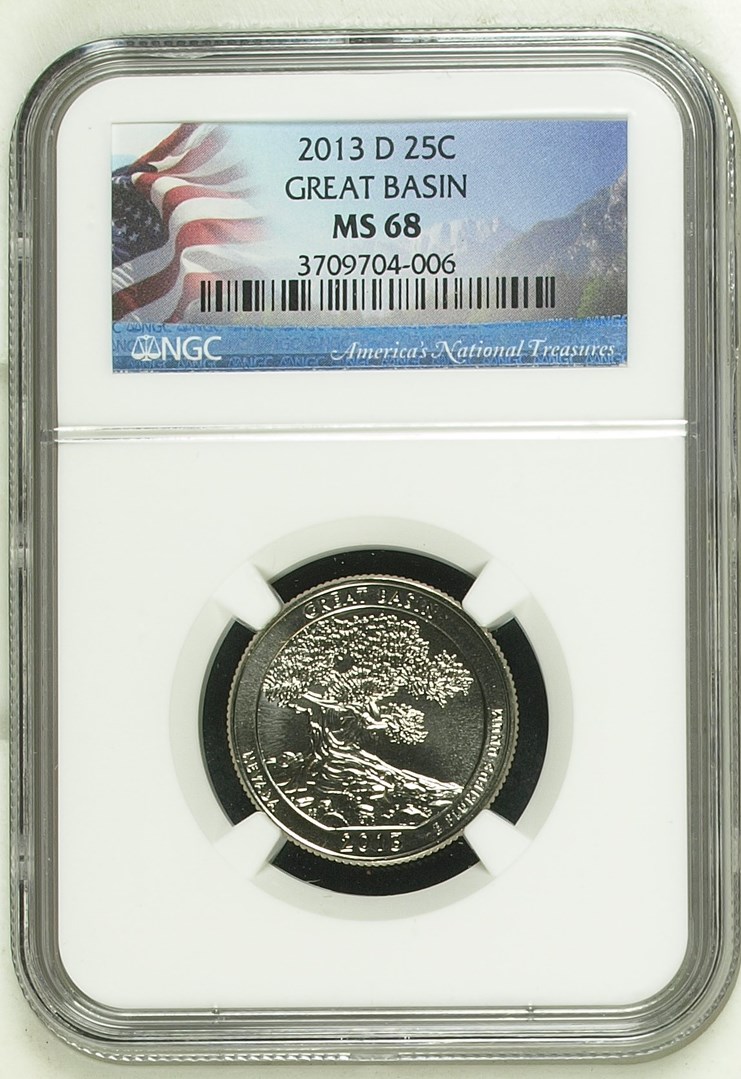 2013 D GREAT BASIN 25C MS | Coin Explorer | NGC