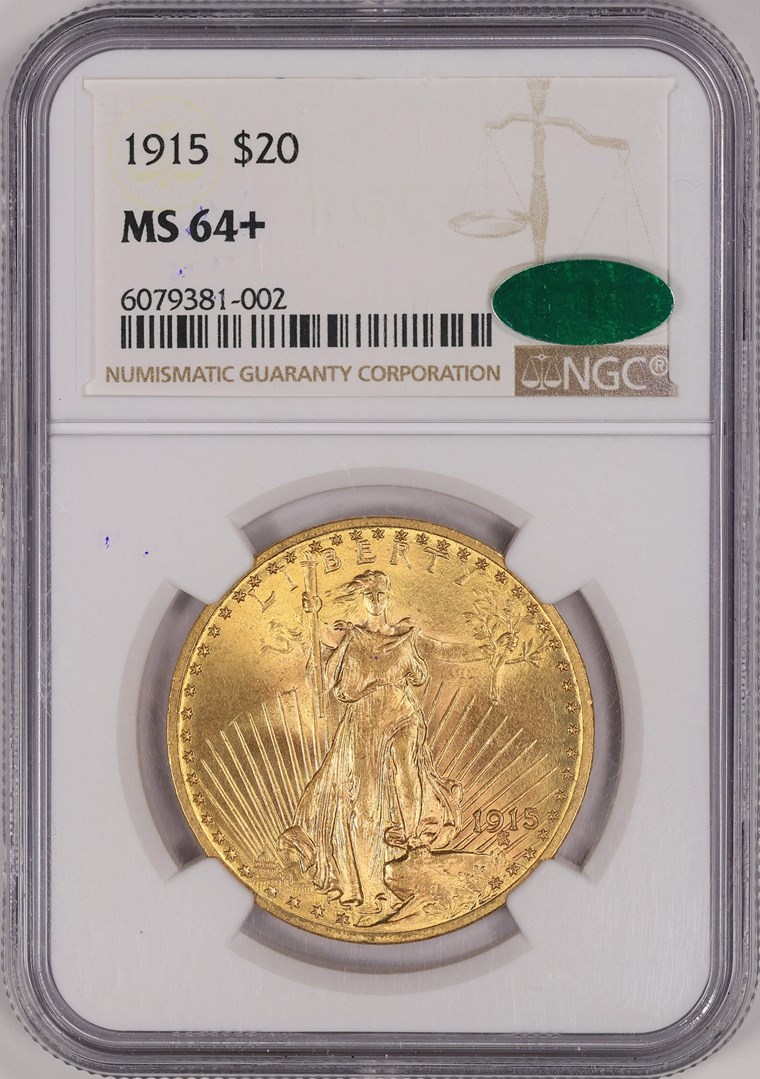 1915 $20 MS | Coin Explorer | NGC
