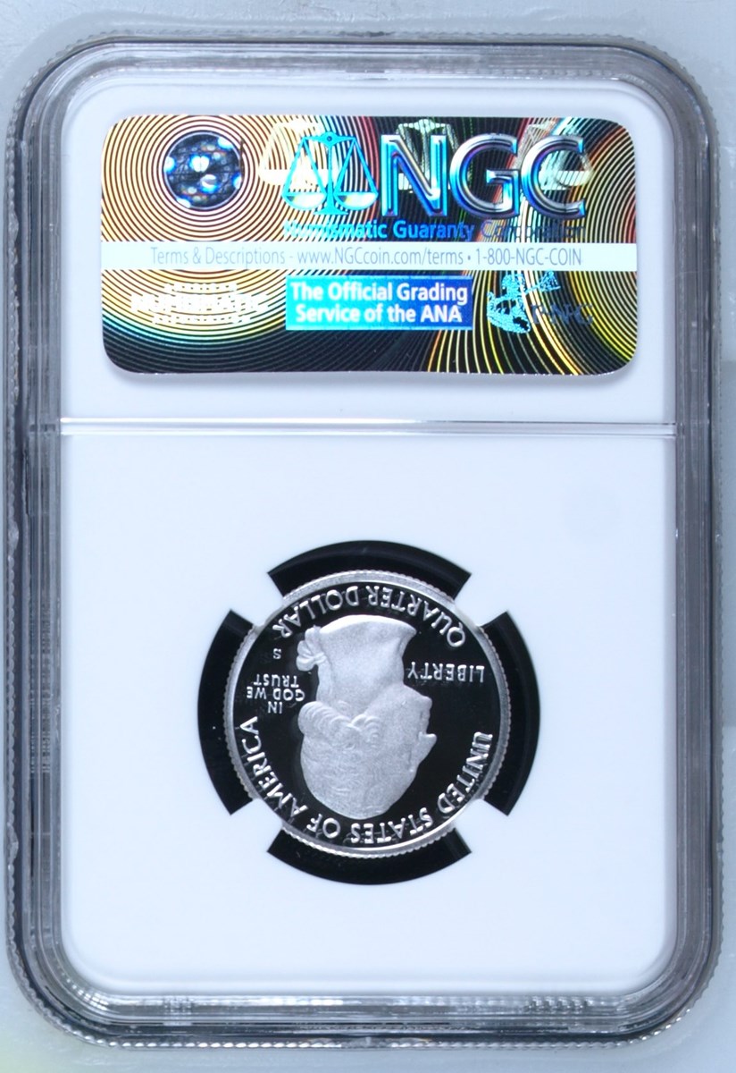 2016 S SILVER THEODORE ROOSEVELT 25C PF | Coin Explorer | NGC