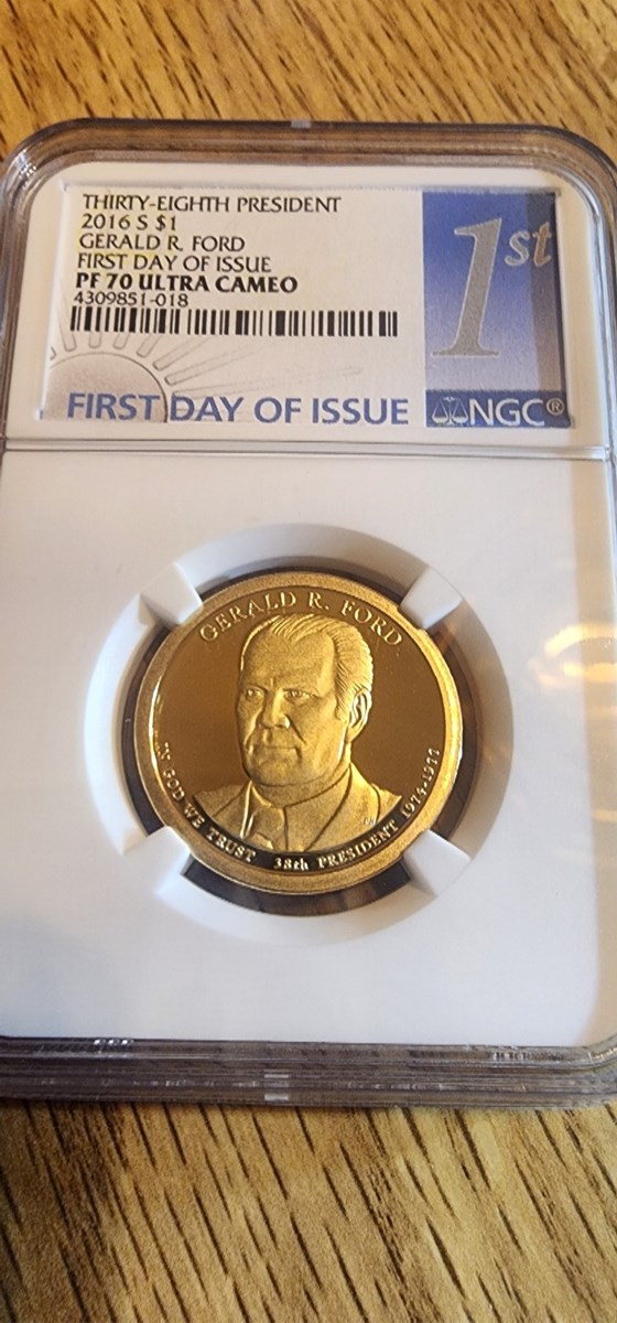 2016 S GERALD R. FORD $1 PF | Coin Explorer | NGC