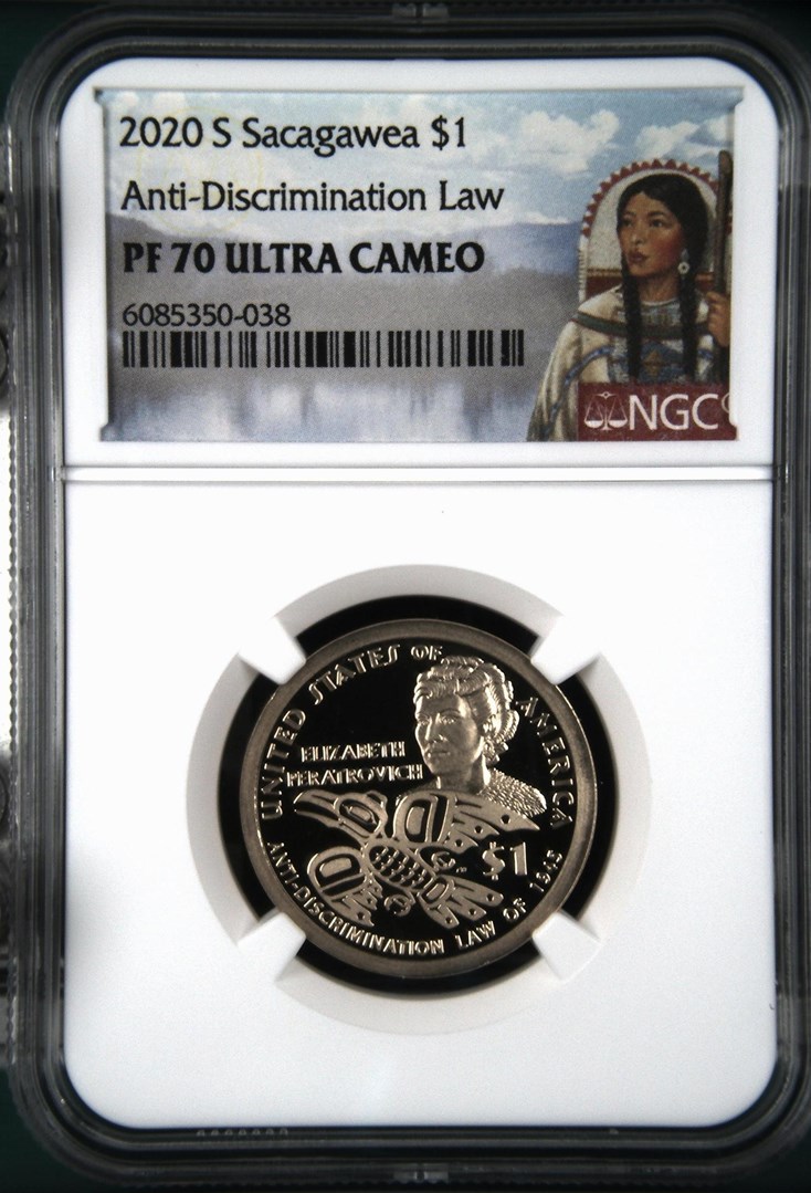2020 S Sacagawea Anti-Discrimination Law $1 PF | Coin Explorer | NGC
