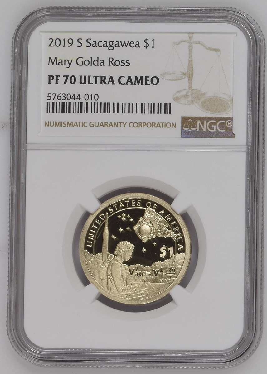 2019 S Sacagawea Mary Golda Ross $1 PF | Coin Explorer | NGC