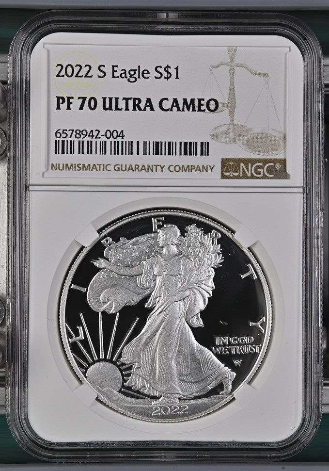 2022 S Eagle S$1 PF | Coin Explorer | NGC
