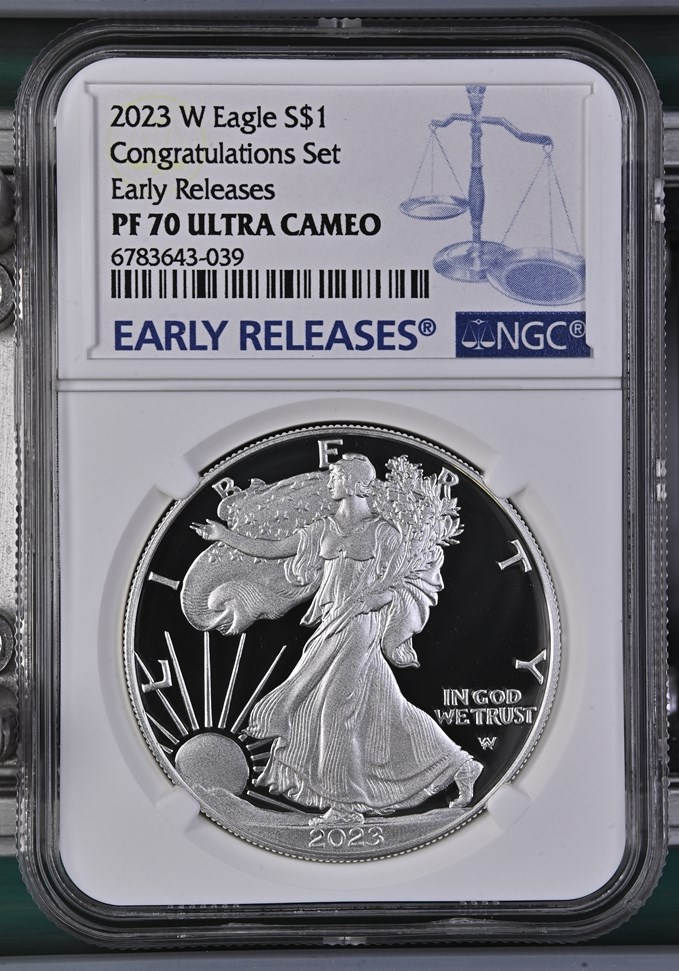 2023 W Eagle Congratulations Set S$1 PF | Coin Explorer | NGC