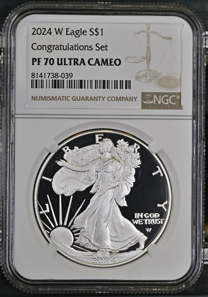 2024 W Eagle Congratulations Set S$1 PF | Coin Explorer | NGC