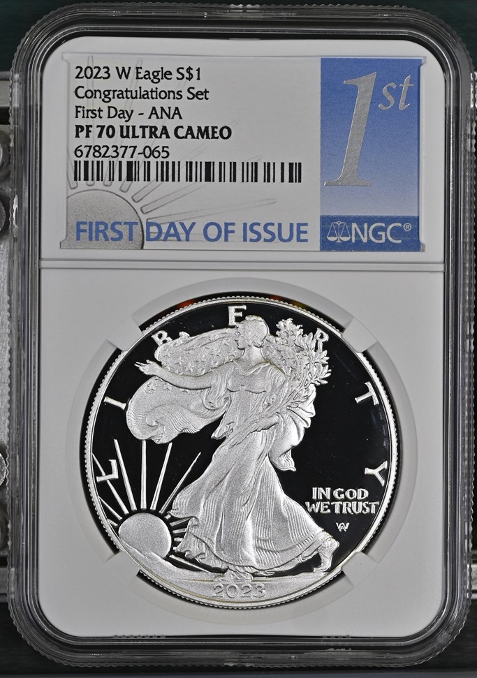 2023 W Eagle Congratulations Set S$1 PF | Coin Explorer | NGC
