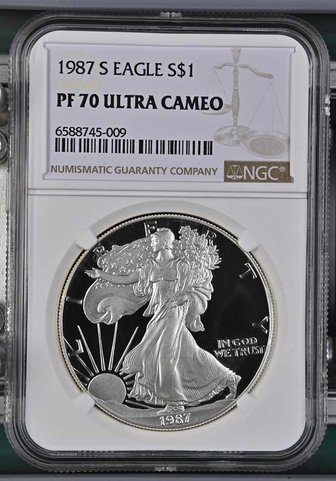 1987 S EAGLE S$1 PF | Coin Explorer | NGC