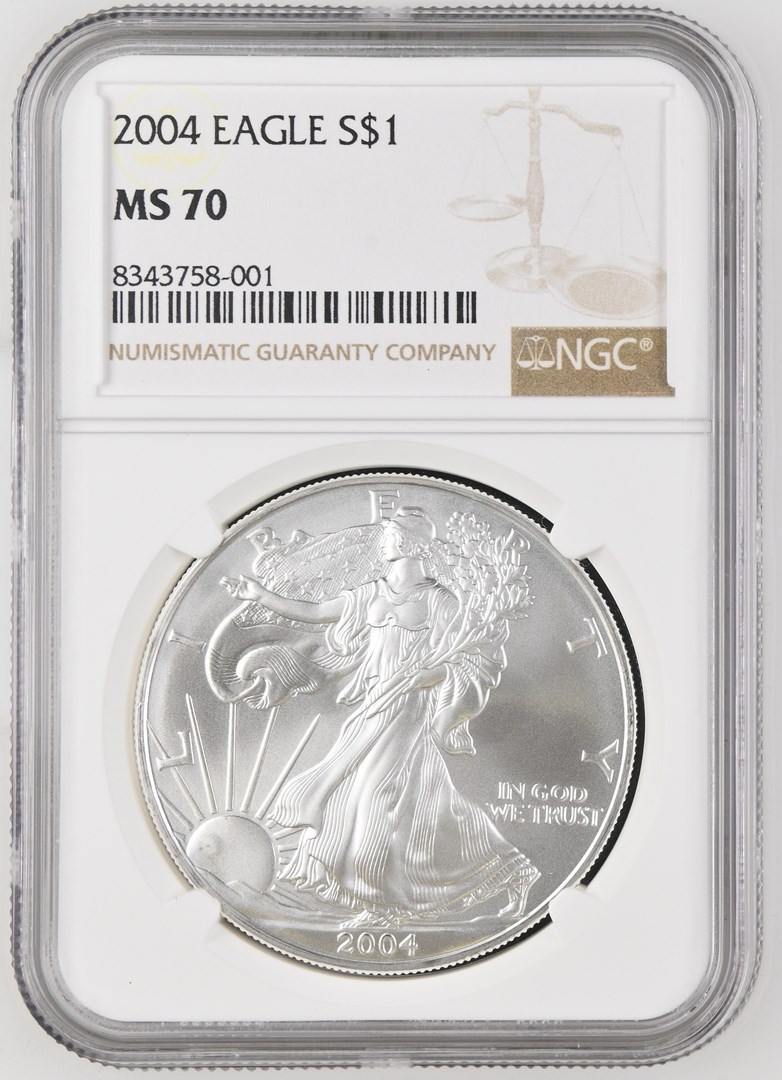 2004 EAGLE S$1 MS | Coin Explorer | NGC