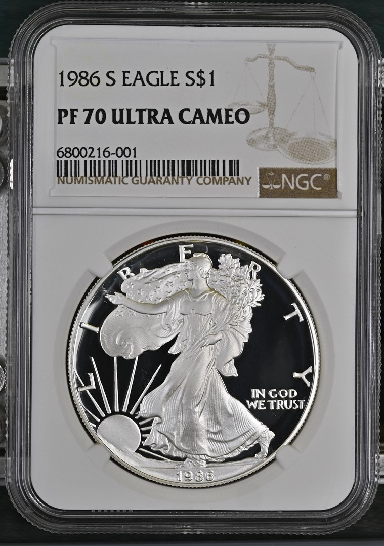1986 S EAGLE S$1 PF | Coin Explorer | NGC