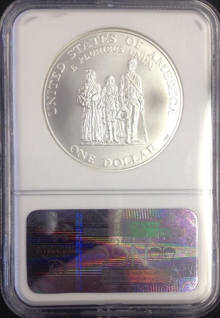 1998 S BLACK PATRIOTS S$1 MS | Coin Explorer | NGC