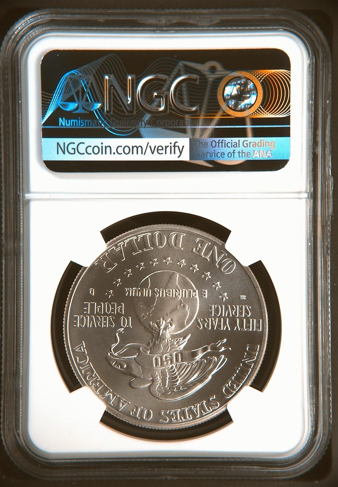 1991 D USO ANNIVERSARY S$1 MS | Coin Explorer | NGC