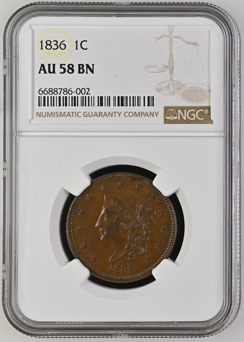 1836 1C MS | Coin Explorer | NGC