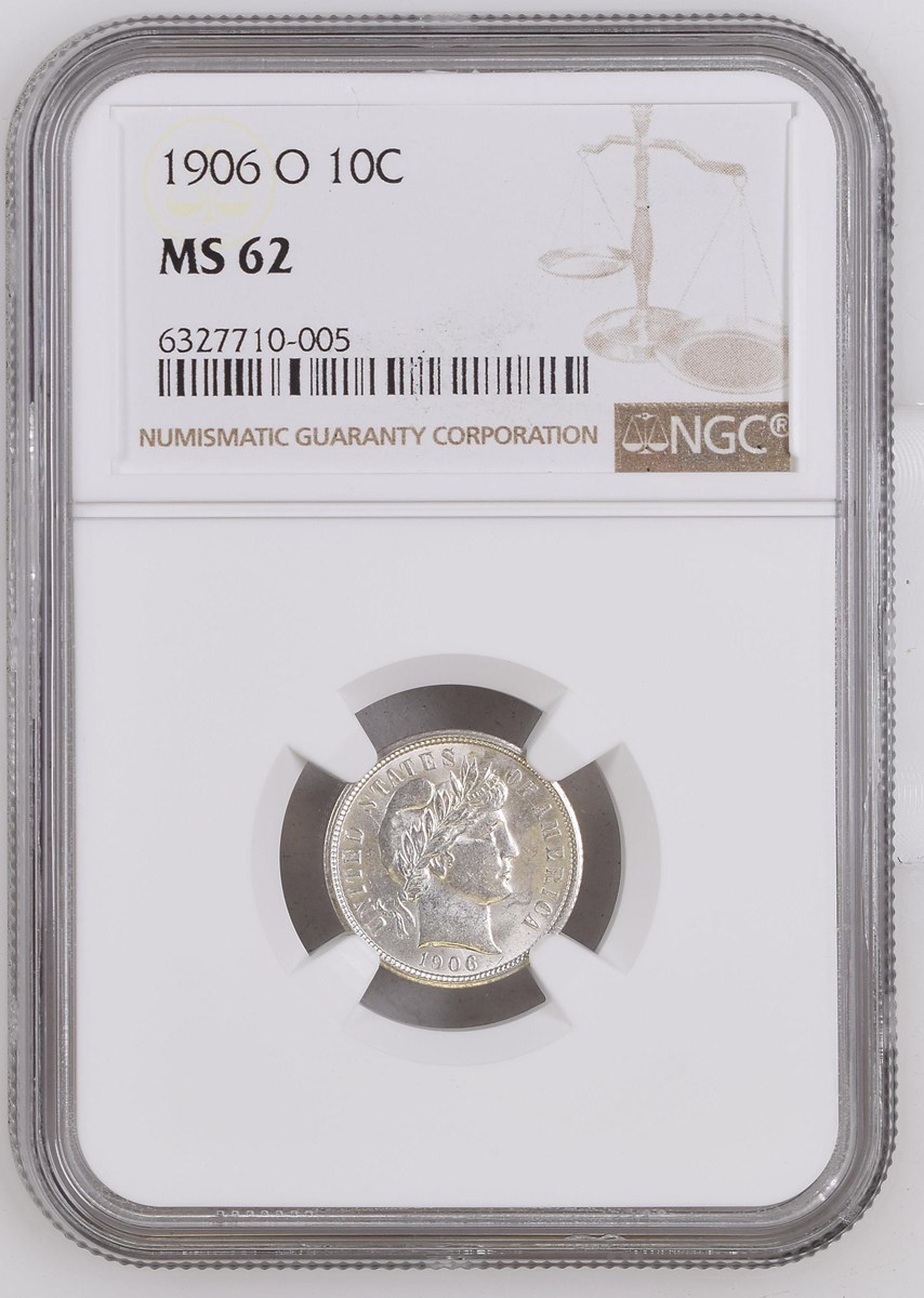 1906 O 10C MS | Coin Explorer | NGC