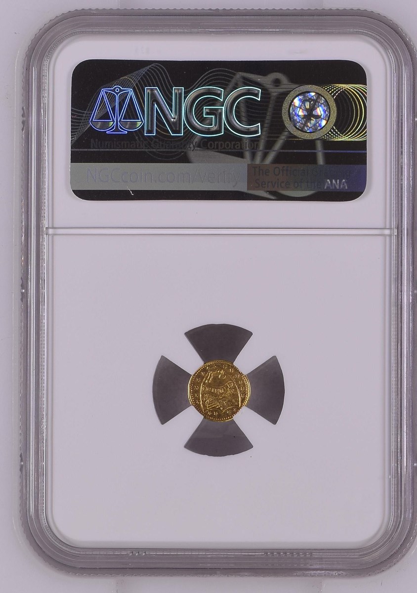 19世紀アメリカ合衆国 ゲーミング・トークン骨貨 1914 OREGON GOLD HART'S COINS OF THE WEST 25C MS | Coin Explorer | NGC