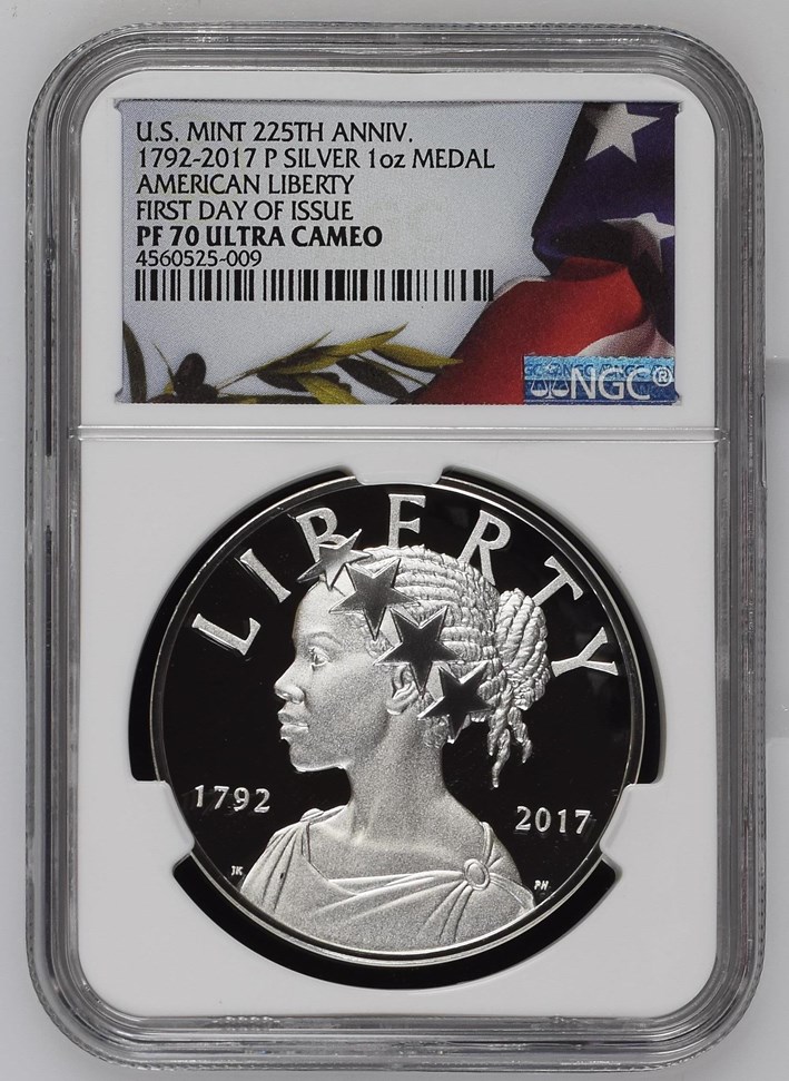 1792-2017 P SILVER 1oz AMERICAN LIBERTY MEDAL PF | Coin Explorer | NGC