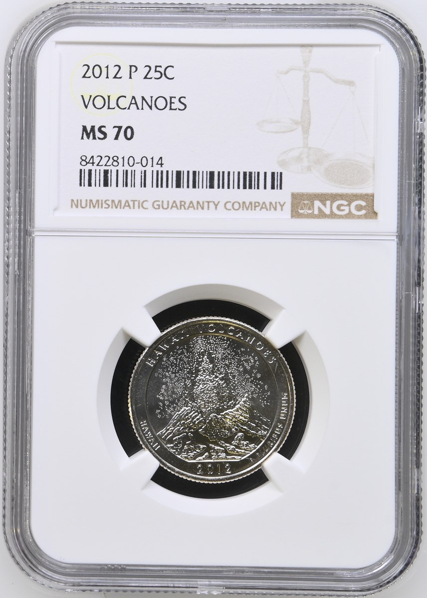 2012 P VOLCANOES 25C MS | Coin Explorer | NGC