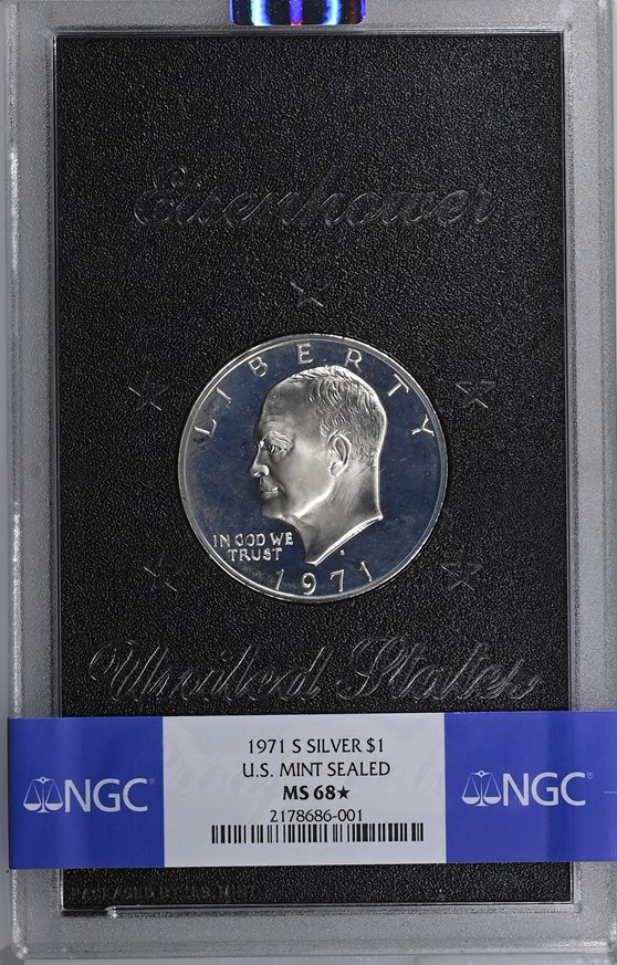 1971 S SILVER $1 MS | Coin Explorer | NGC