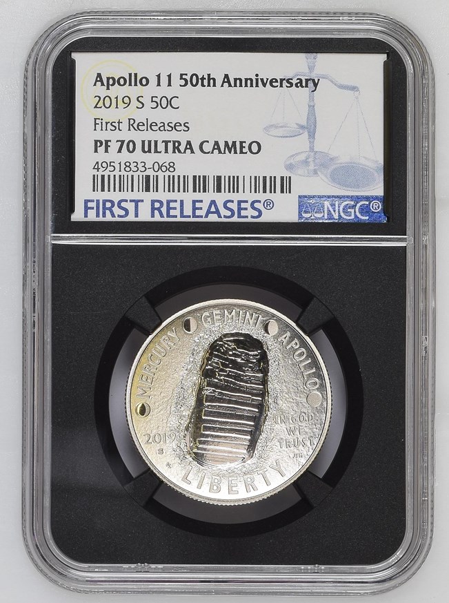 2019 S Apollo 11 50th Anniv. 50C PF | Coin Explorer | NGC