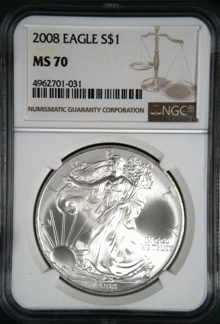 2008 EAGLE S$1 MS | Coin Explorer | NGC