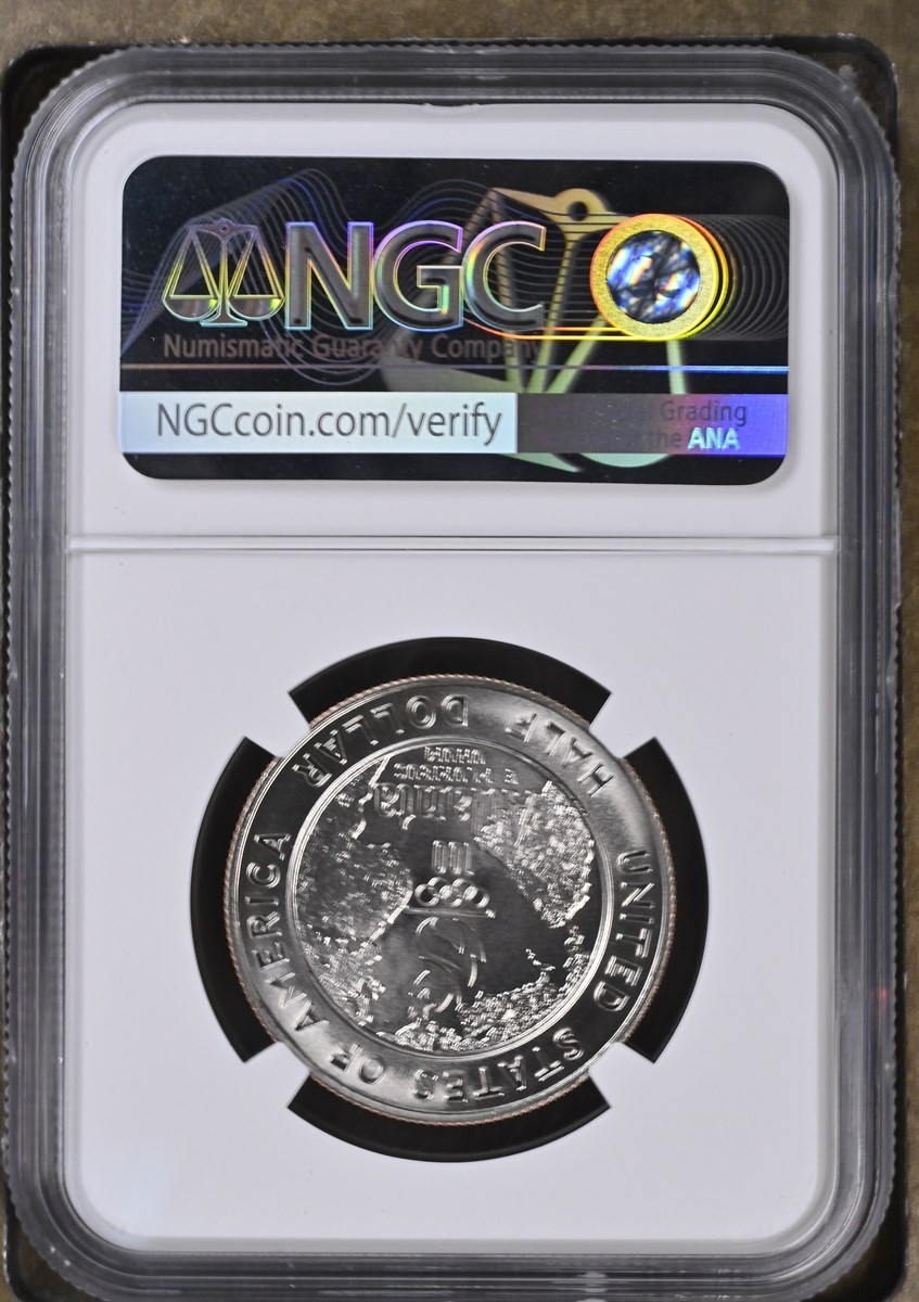 1995 S OLYMPICS - BASKETBALL 50C MS | Coin Explorer | NGC