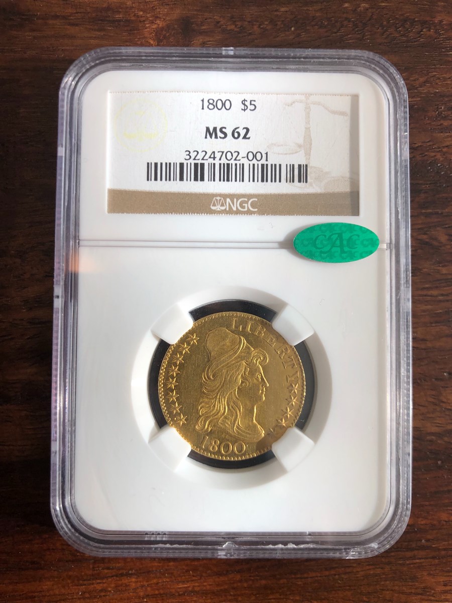 1800 $5 MS | Coin Explorer | NGC