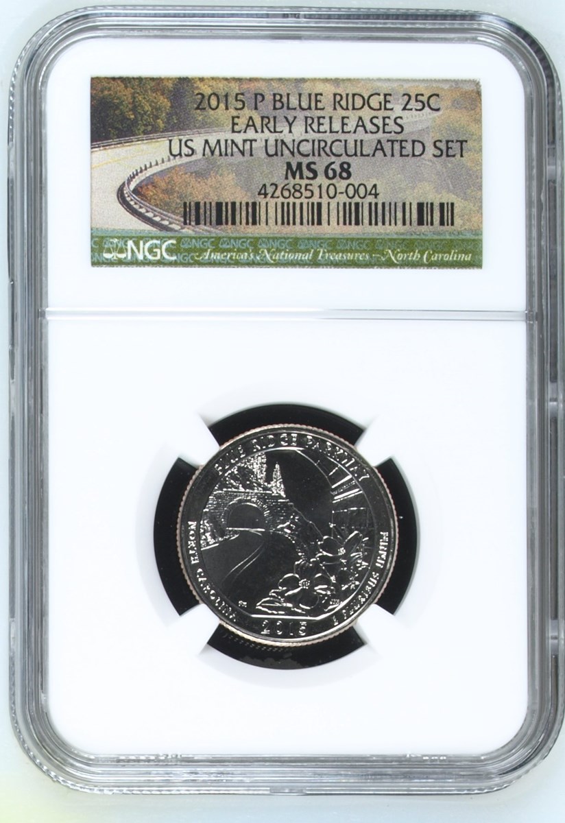 2015 P BLUE RIDGE 25C MS | Coin Explorer | NGC