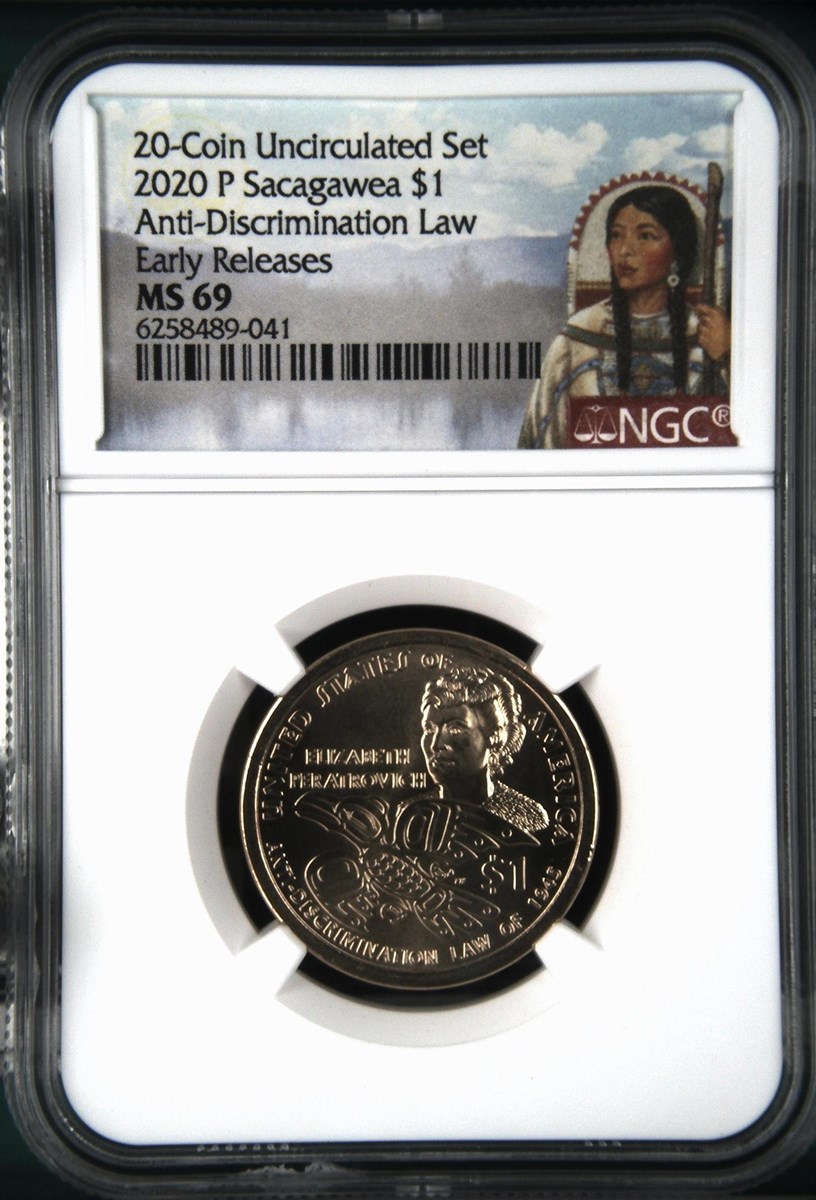 2020 P Sacagawea Anti-Discrimination Law $1 MS | Coin Explorer | NGC