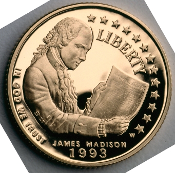 1993 W JAMES MADISON $5 PF | Coin Explorer | NGC