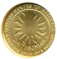 1996 W SMITHSONIAN INSTITUTION $5 MS | Coin Explorer | NGC