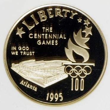 1995 W OLYMPICS - STADIUM $5 PF | Coin Explorer | NGC