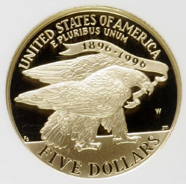 1995 W OLYMPICS - STADIUM $5 PF | Coin Explorer | NGC