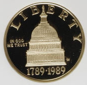 1989 W CONGRESS BICENTENNIAL $5 PF | Coin Explorer | NGC