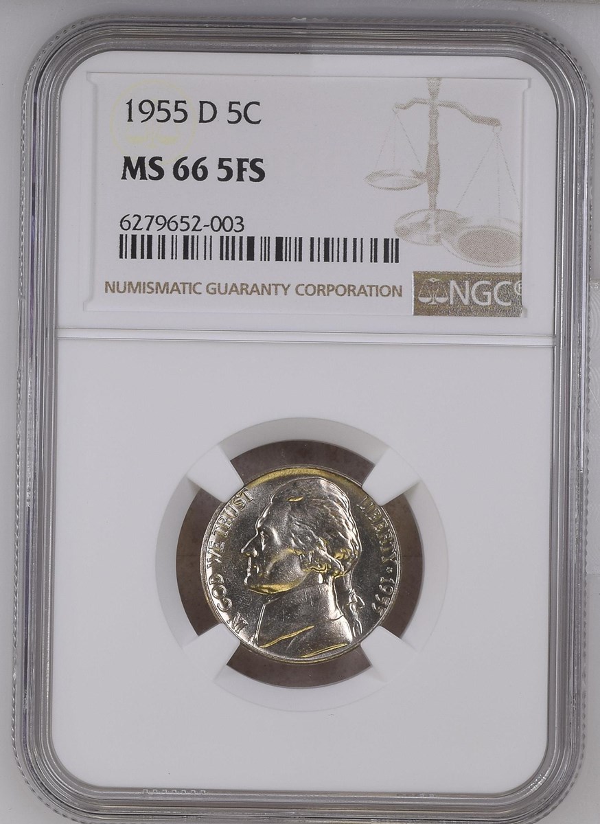1955 D 5C MS | Coin Explorer | NGC