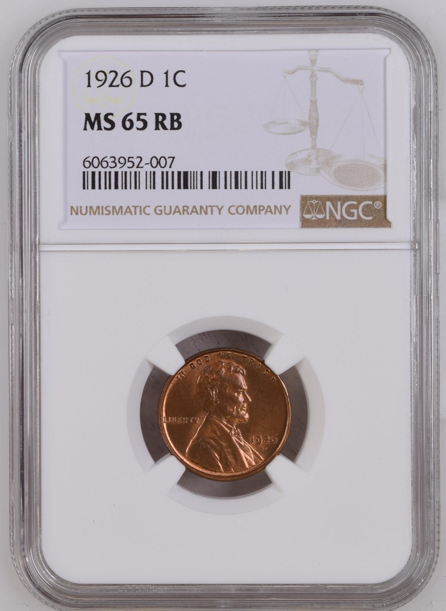 1926 D 1C MS | Coin Explorer | NGC