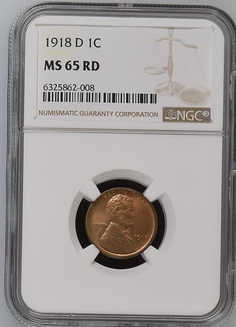 1918 D 1C MS | Coin Explorer | NGC