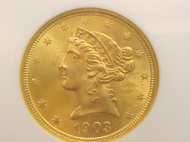 1903 S $5 MS | Coin Explorer | NGC