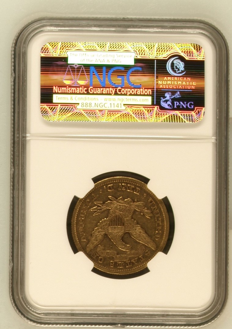 1866 MOTTO $10 MS | Coin Explorer | NGC