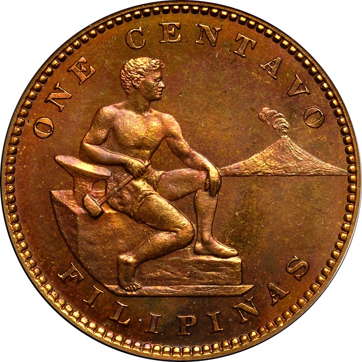 1904 One Centavo PF67 RB - Combined NGC/PCGS Population 2/0 Coin