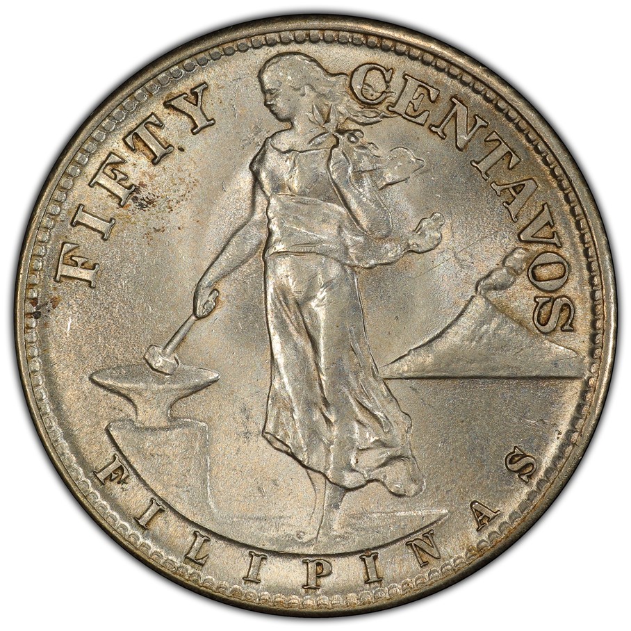 1945-S/S Fifty Centavos Coin Details - USA/Commonwealth of the